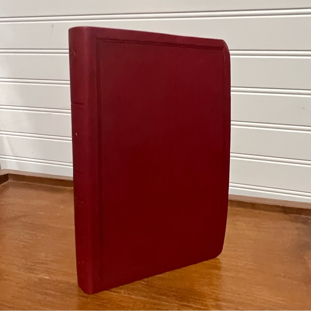 The Holy Bible Holman Series Christian Standard Bible Red Leather Touch Cover